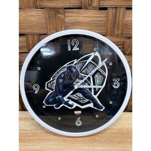 Marvel Black Panther White-Framed Wall Clock